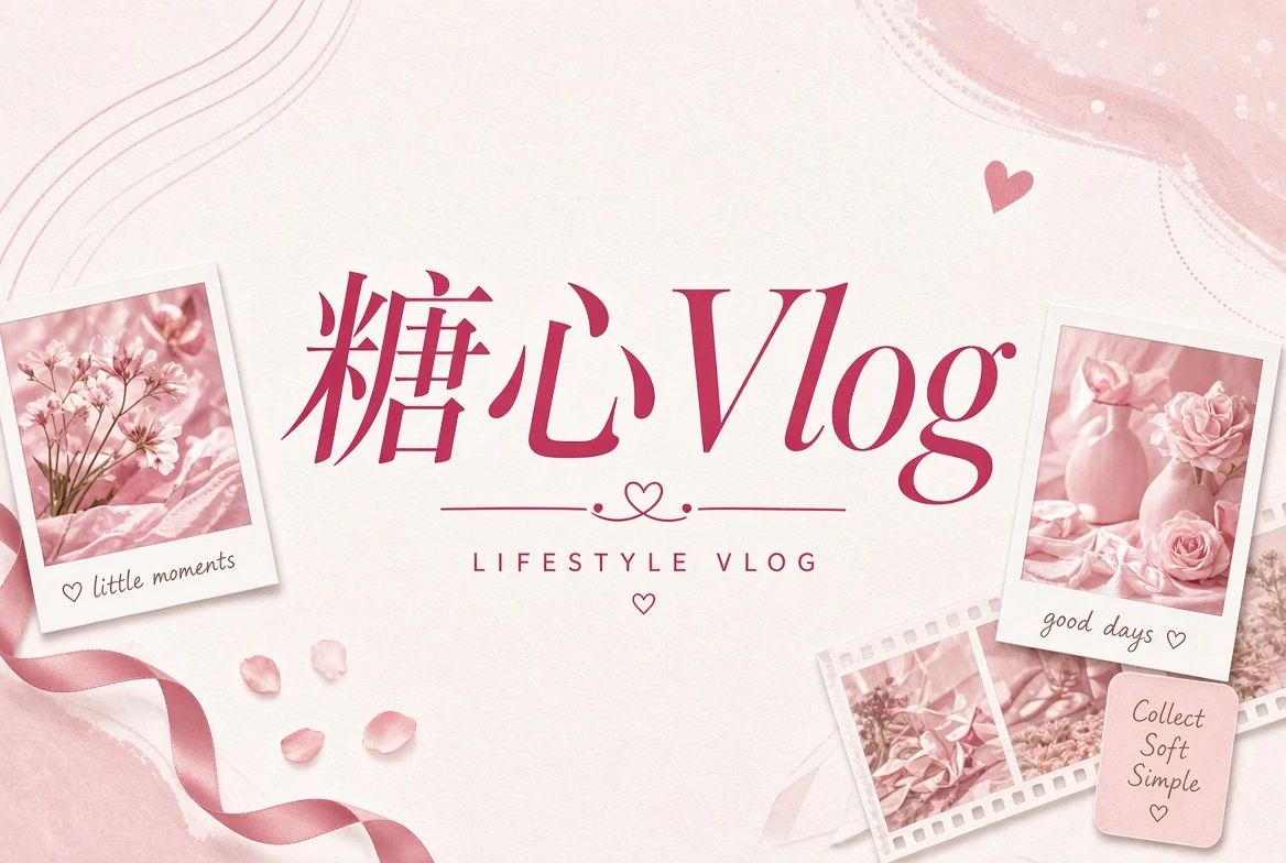 糖心Vlog品牌主题画面